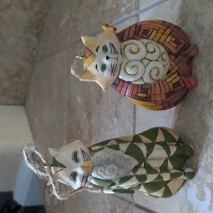 Jim Shore cat ornaments
